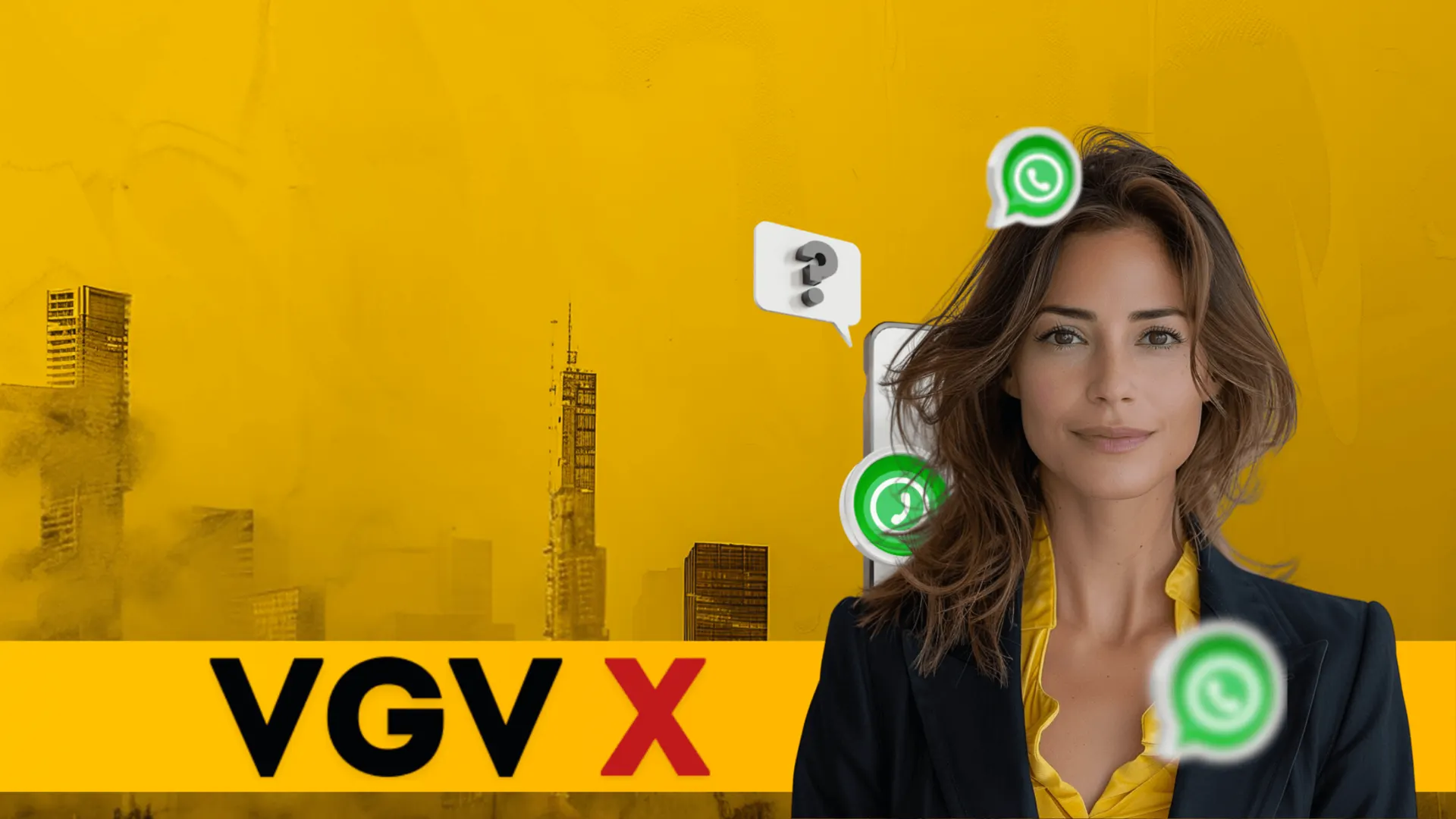 Atendente da VGV X respondendo dúvidas pelo WhatsApp